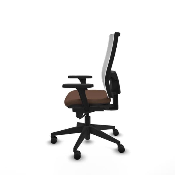Kontorstol Piqueras y Crespo 3D066N0 Hvit Mørkebrunt