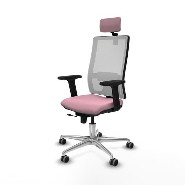 Kontorstol med nakkestøtte Horna Traslack Piqueras y Crespo 2D086G2 Rosa