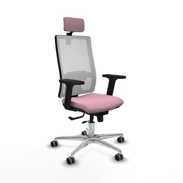 Kontorstol med nakkestøtte Horna Traslack Piqueras y Crespo 2D086G2 Rosa