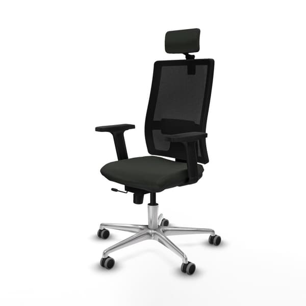Kontorstol med nakkestøtte Horna Traslack Piqueras y Crespo 2D086G2 Svart