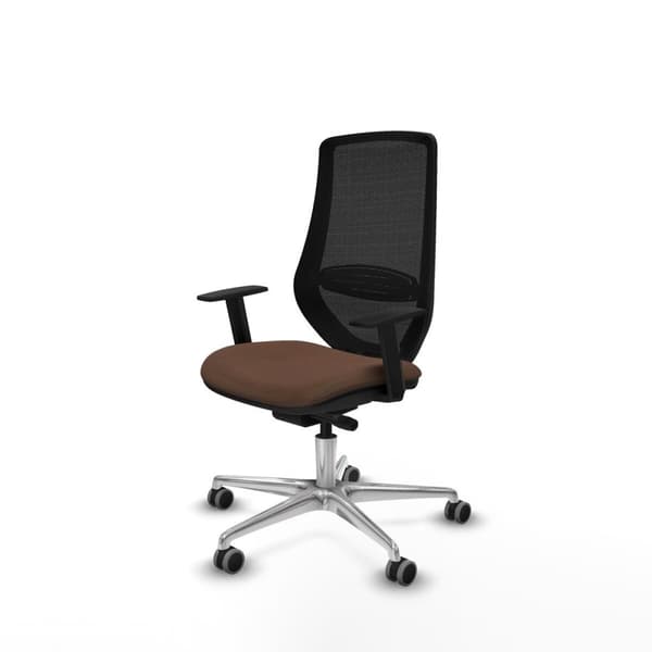 Kontorstol Piqueras y Crespo D086G0W Svart Mørkebrunt