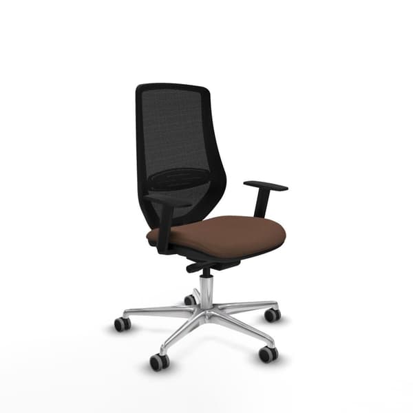 Kontorstol Piqueras y Crespo D086G0W Svart Mørkebrunt
