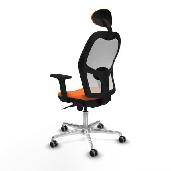 Kontorstol med hovedgærde Piqueras y Crespo 2D086G1 Orange