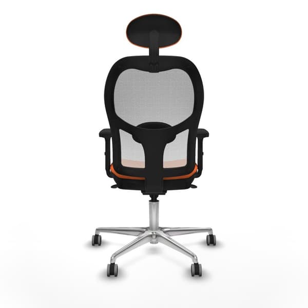 Kontorstol med hovedgærde Piqueras y Crespo 2D086G1 Orange