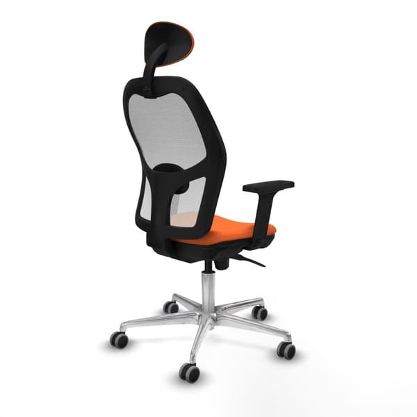 Kontorstol med hovedgærde Piqueras y Crespo 2D086G1 Orange