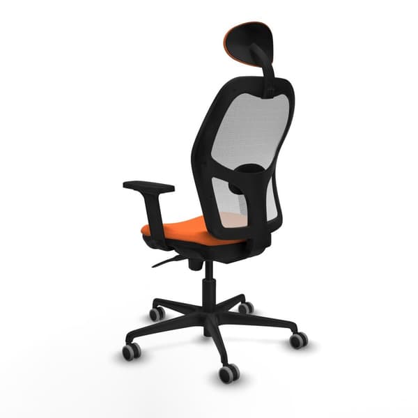 Kontorstol med nakkestøtte Piqueras y Crespo 2D036G1 Oransje