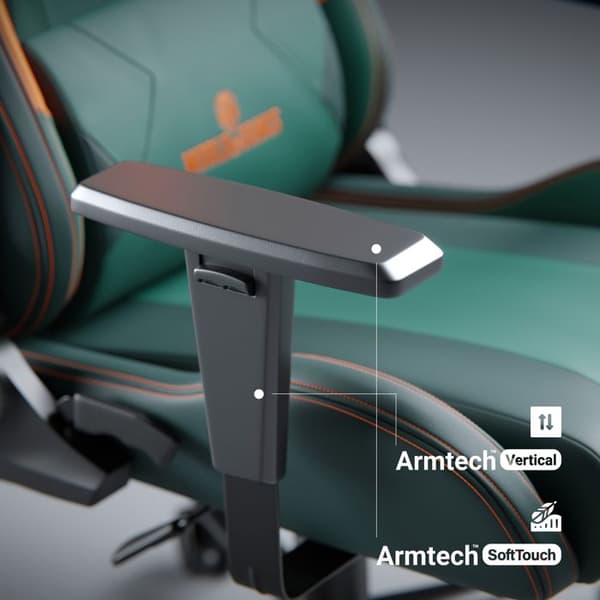 Diablo X-One 2.0 Gaming Chair Gamer Fåtölj Kontorssits Justerbara armstöd Ergonomisk design (World of Tanks, Normal)