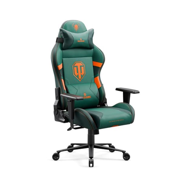 Diablo X-One 2.0 Gaming Chair Gamer Fåtölj Kontorssits Justerbara armstöd Ergonomisk design (World of Tanks, Normal)
