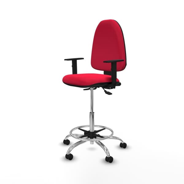 Kontorsstol Piqueras y Crespo B1D05RF Röd Hög