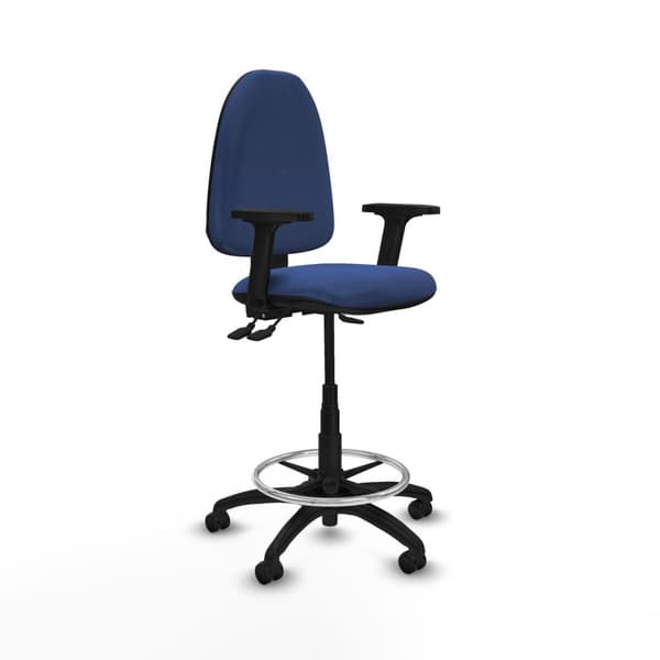 Kontorstol Piqueras y Crespo B2D01RF Marineblå Høj