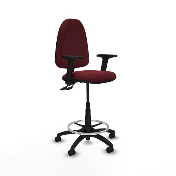 Kontorstol Piqueras y Crespo B2D01RF Rødbrun Høj
