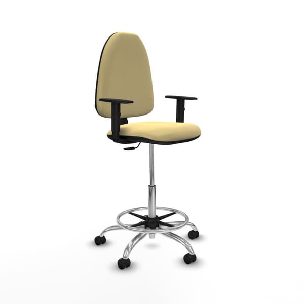 Kontorstol Piqueras y Crespo B1D05RF Krem Høy