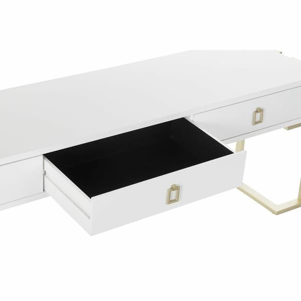 Soffbord DKD Home Decor Metall Trä (150 x 36 x 48 cm)