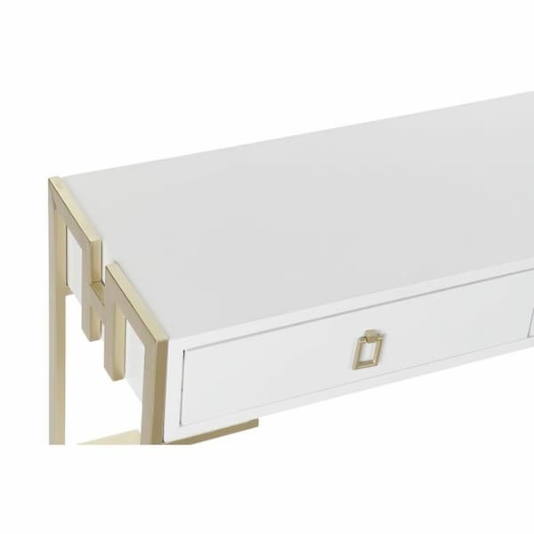Soffbord DKD Home Decor Metall Trä (150 x 36 x 48 cm)
