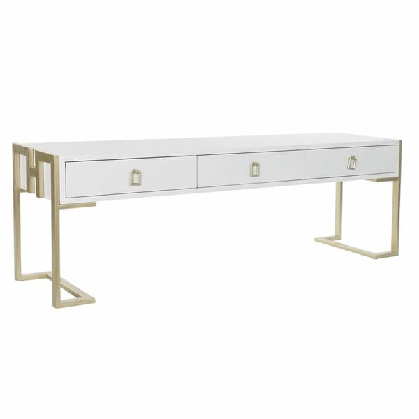 Soffbord DKD Home Decor Metall Trä (150 x 36 x 48 cm)