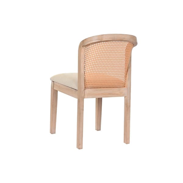 Matsalsstol DKD Home Decor Beige Polyester 46 x 61 x 86 cm