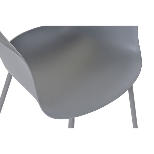 Stol DKD Home Decor Lysegrå 56 x 54 x 80 cm
