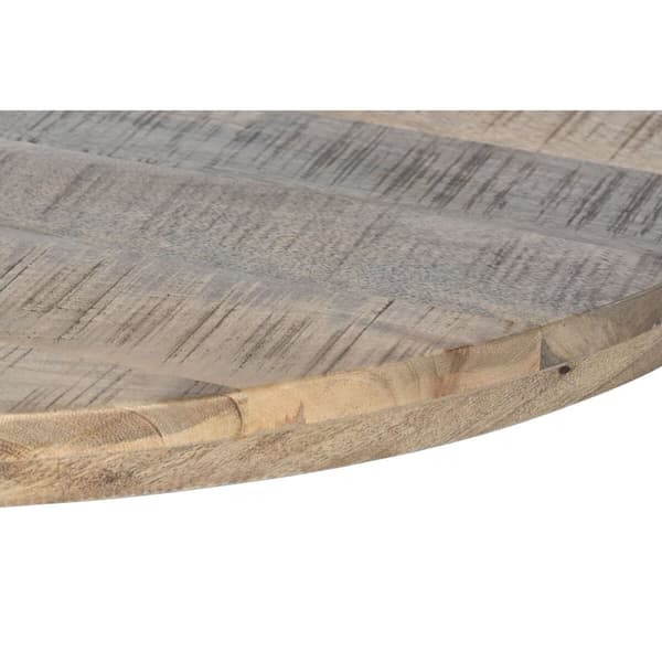 Matsalsbord DKD Home Decor Naturell Svart Metall Mangoträ 200 x 100 x 76 cm