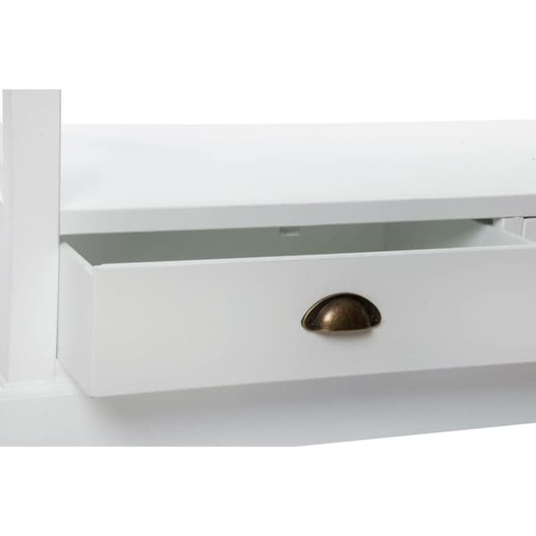 Sofabord DKD Home Decor Hvid Træ (108 x 48 x 56,5 cm)