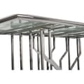 Miniatyrbillede 2 af 4: Spisebord DKD Home Decor Sølvfarvet Krystal Stål (180 x 90 x 75 cm)