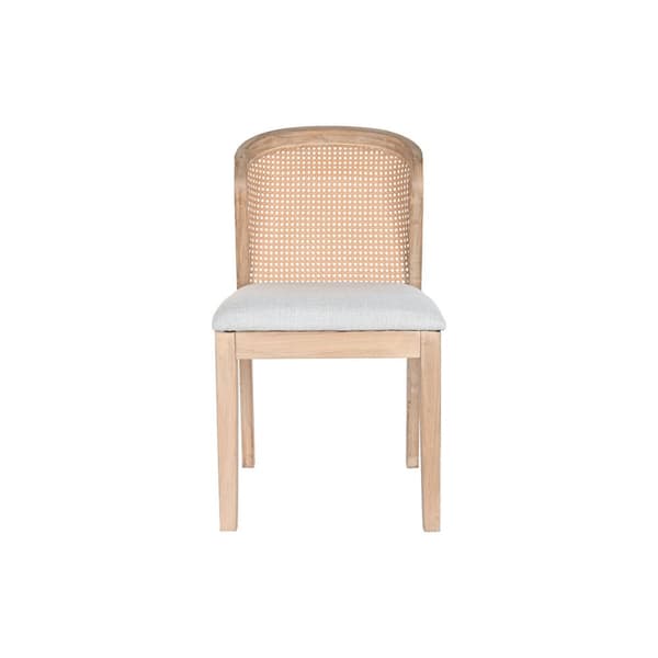 Spisebordsstol DKD Home Decor Gran Polyester Lysegrå (46 x 61 x 86 cm)