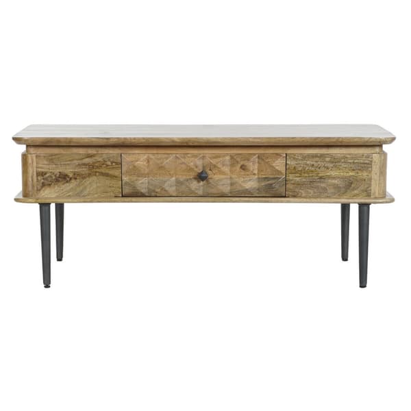 Sofabord DKD Home Decor 116 x 60 x 46 cm Metal Aluminium Mangotræ