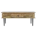 Miniatyrbillede 4 af 8: Sofabord DKD Home Decor 116 x 60 x 46 cm Metal Aluminium Mangotræ