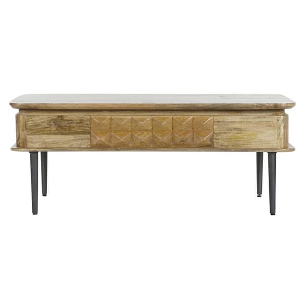 Sofabord DKD Home Decor 116 x 60 x 46 cm Metal Aluminium Mangotræ