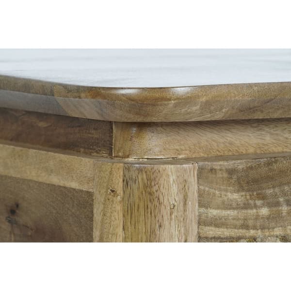 Sofabord DKD Home Decor 116 x 60 x 46 cm Metal Aluminium Mangotræ
