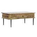 Miniatyrbillede 1 af 8: Sofabord DKD Home Decor 116 x 60 x 46 cm Metal Aluminium Mangotræ