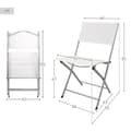 Pikkukuva 5 / 7: Folding Chair Aktive Valkoinen 46 x 81 x 55 cm (4 osaa)