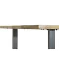 Miniatyrbild 4 av 7: Matsalsbord Home ESPRIT Svart Naturell Metall Mangoträ 200 x 100 x 76 cm