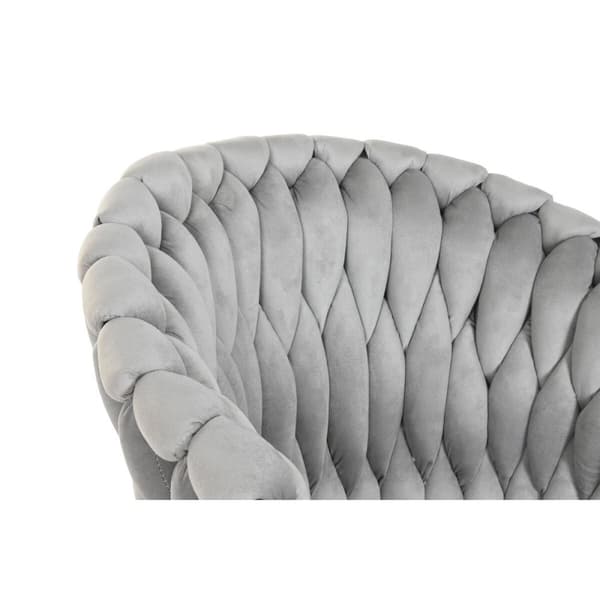Matsalsstol Home ESPRIT Svart Grå Polyester Metall 60 x 66 x 84 cm 66 x 60 x 84 cm