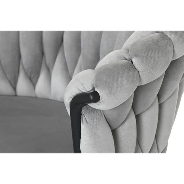 Matsalsstol Home ESPRIT Svart Grå Polyester Metall 60 x 66 x 84 cm 66 x 60 x 84 cm