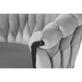 Miniatyrbild 6 av 6: Matsalsstol Home ESPRIT Svart Grå Polyester Metall 60 x 66 x 84 cm 66 x 60 x 84 cm