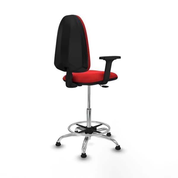 Kontorsstol Piqueras y Crespo B2D05RT Röd Hög