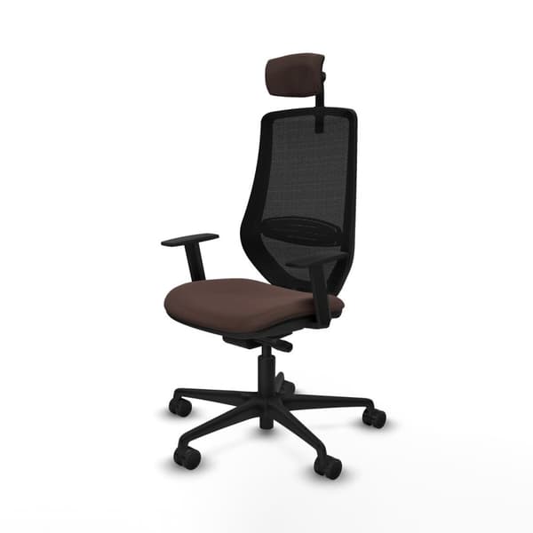 Kontorsstol Piqueras y Crespo D036N2W Svart Mörkbrun