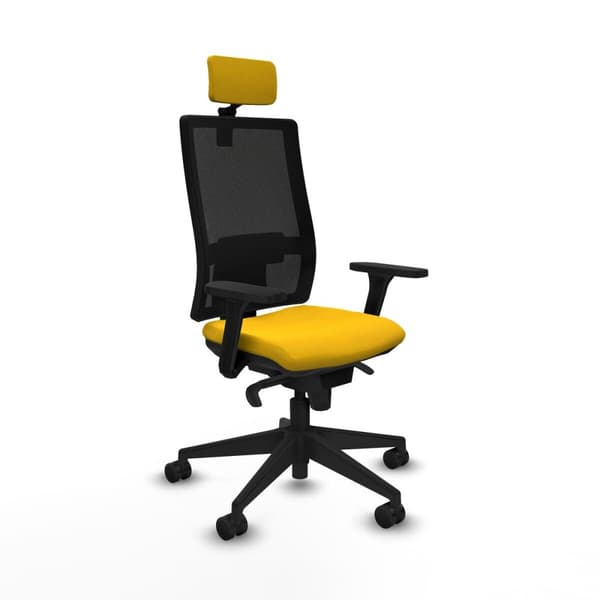 Kontorsstol Piqueras y Crespo 3D066N2 Gul