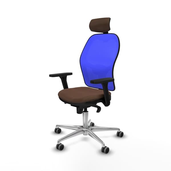 Kontorsstol Piqueras y Crespo 3D086G2 Blå Mörkbrun