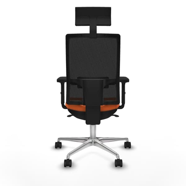 Kontorstol med hovedgærde Piqueras y Crespo 2D086N1 Orange