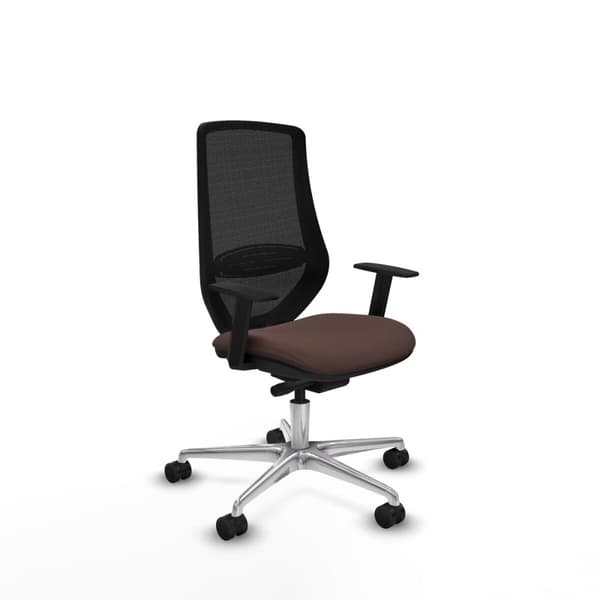 Kontorstol Piqueras y Crespo D086N0W Svart Mørkebrunt