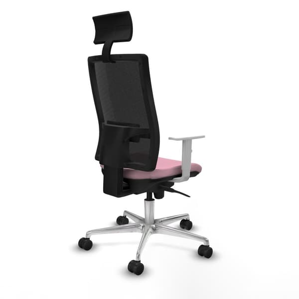 Kontorstol med hovedgærde Piqueras y Crespo 4B086N1 Pink