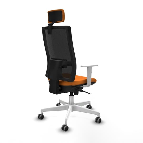 Kontorstol med hovedgærde Piqueras y Crespo 4B026G2 Orange