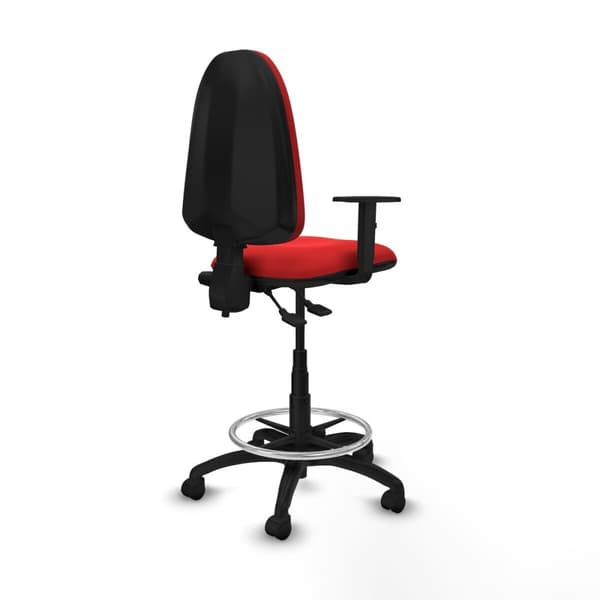 Kontorsstol Piqueras y Crespo B1D01RN Röd Hög