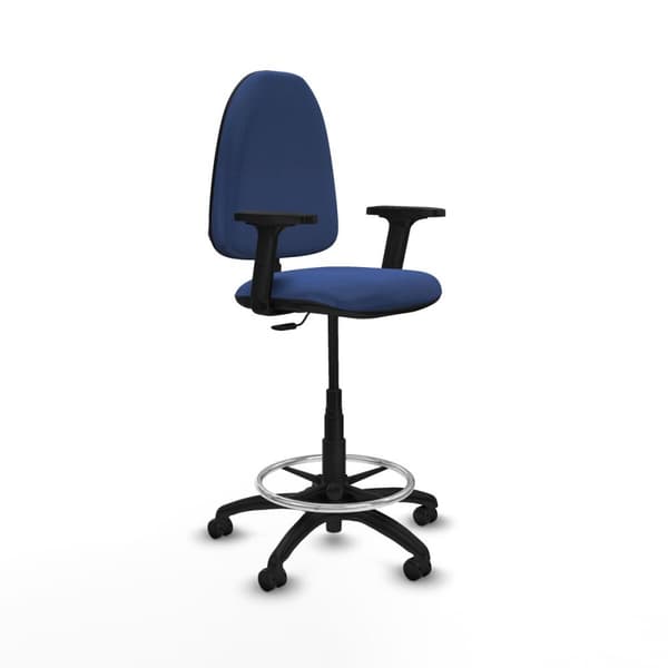 Kontorstol Piqueras y Crespo B2D01RF Marineblå Høj