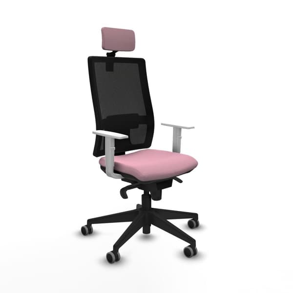 Kontorstol med hovedgærde Piqueras y Crespo 4B066G2 Pink