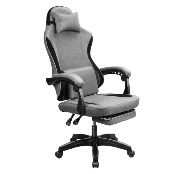 Spelstol, Ergonomisk Design, Justerbara Funktioner,Grå