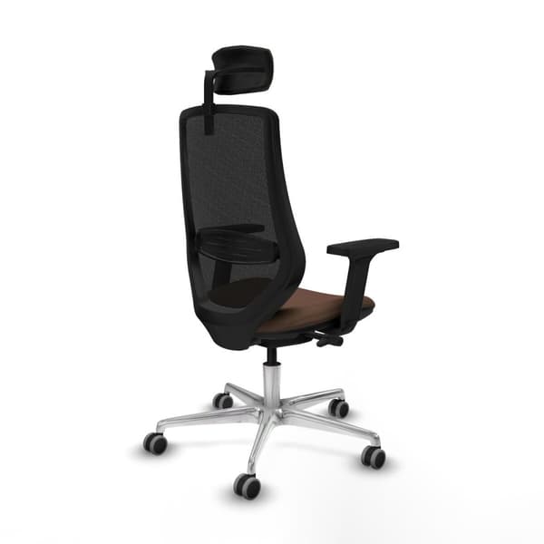 Kontorsstol Piqueras y Crespo D086G2W Svart Mörkbrun