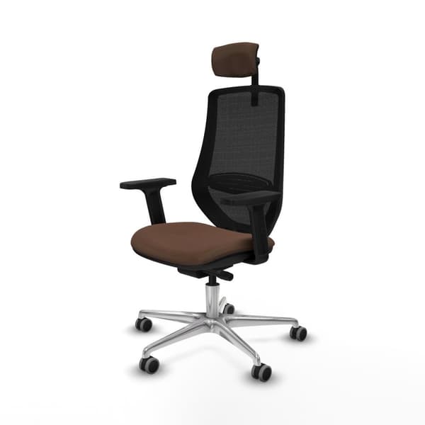 Kontorsstol Piqueras y Crespo D086G2W Svart Mörkbrun