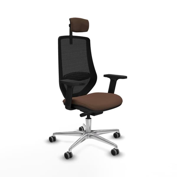 Kontorsstol Piqueras y Crespo D086G2W Svart Mörkbrun